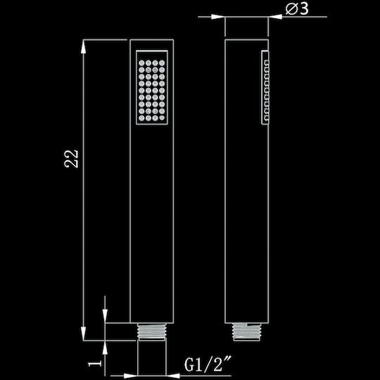 Vinci Vincirain Family HAS2508A3 Handbrause mit Telefon und Spirale