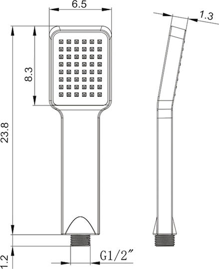 Vinci Vincirain Family HAS2508A18 Handbrause mit Telefon und Spirale