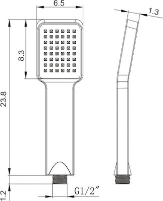 Vinci Vincirain Family HAS18 Handheld Showerhead with Hose