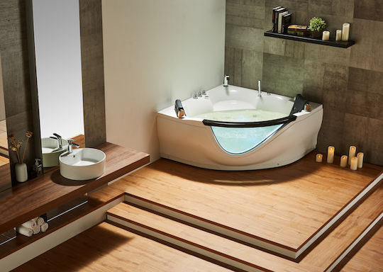 Vinci Phuket Acrylic Bathtub with Hydromassage 150x150cm