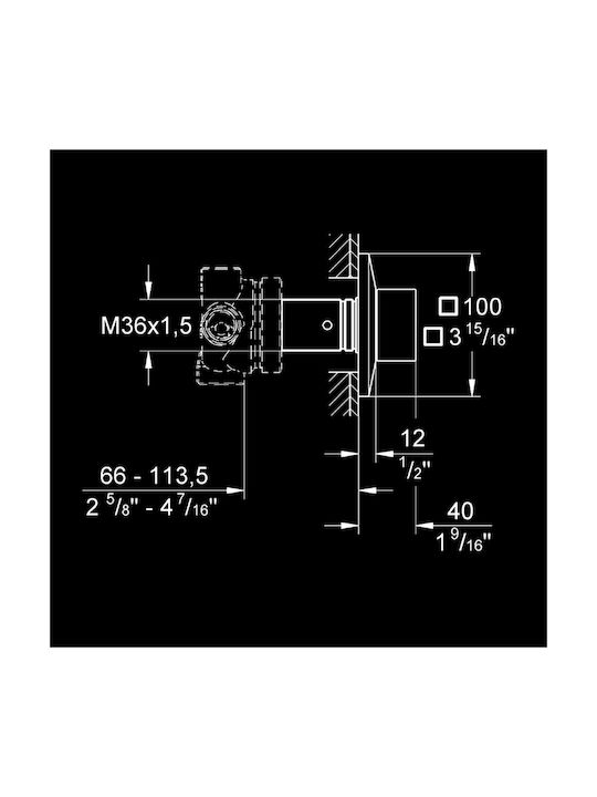 Grohe Allure Brilliant Εκτροπέας Εντοιχισμού Ντουζιέρας 3 Εξόδων Ασημί