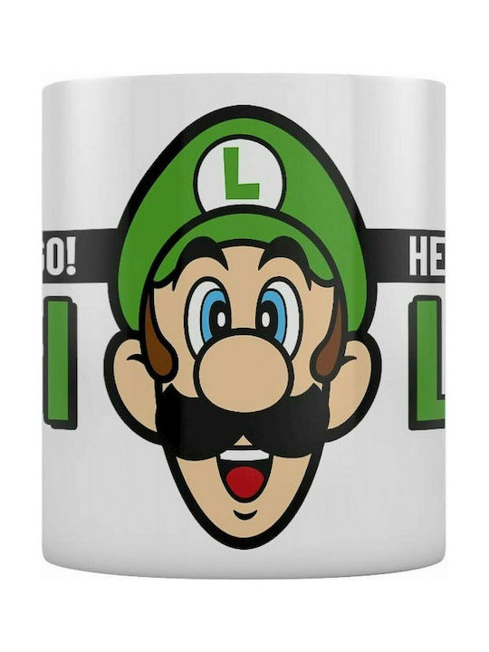 Pyramid International Nintendo Super Mario Here We Go Luigi Tasse Keramik Weiß 1Stück