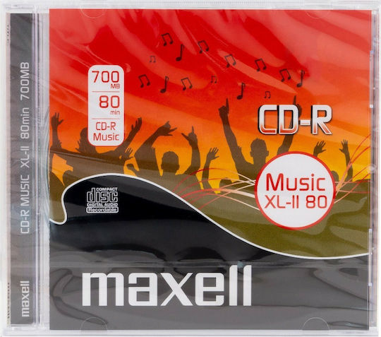 Maxell XLII-80 Music Записваемо CD-R 16x 0.7ГБ 1бр