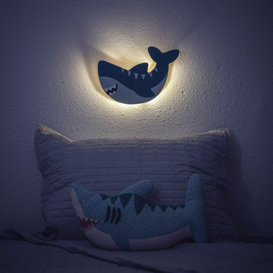 Stephen Joseph Kids Wall Light Led Wooden Shark