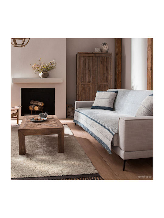 Gofis Home Two-Seater Sofa Throw Highlands 180x250cm. Petrol 863/18