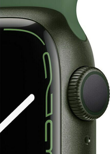 Apple Watch Series 7 Aluminium 41mm Waterproof with Heart Rate Monitor (Green)