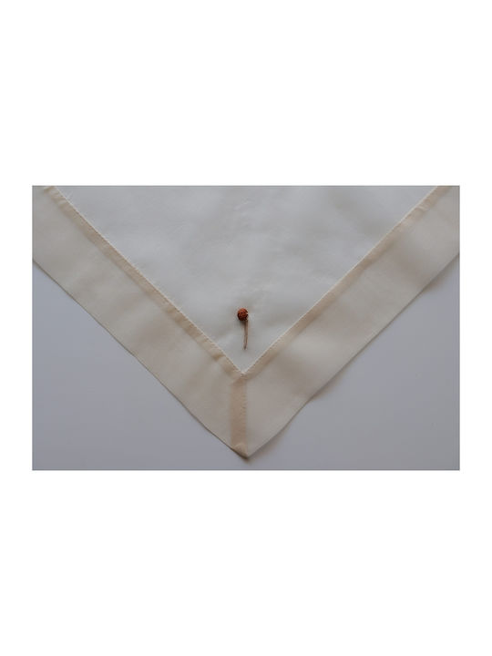 Mc Decor Tablecloth with Embroidery Set 5pcs 50291 Ecru