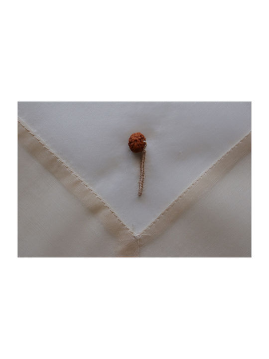 Mc Decor Tablecloth with Embroidery Set 5pcs 50291 Ecru