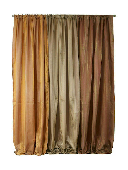 Viopros Curtain with Pencil Pleat 4 Beige 280x270cm