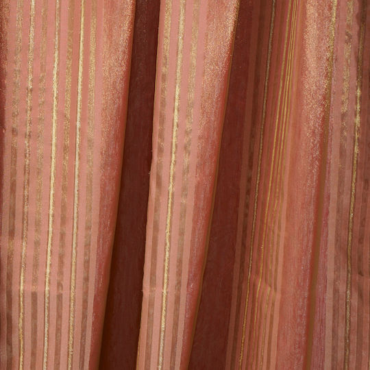 Viopros Vorhang mit Bleistiftfalten 1 Braune 140x270cm