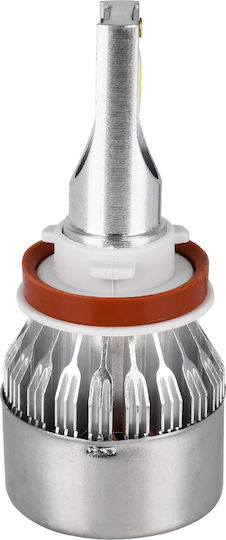 GloboStar Lamps Car C6 Line H8 Canbus LED 6000K Cold White 8-48V 72W 2pcs