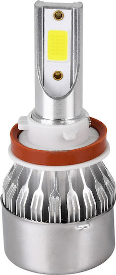 GloboStar Lampen Auto C6 Line H16 Canbus LED 6000K Kaltes Weiß 8-48V 72W 2Stück