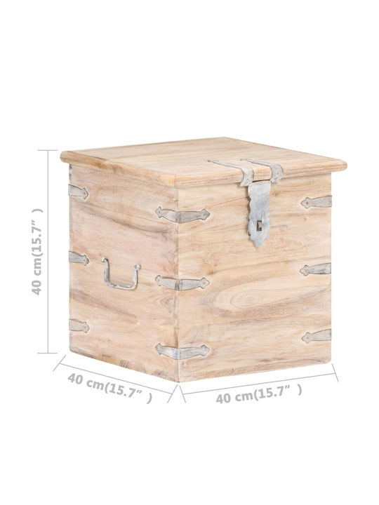 vidaXL Outdoor Storage Box Brown L40xW40xH40cm