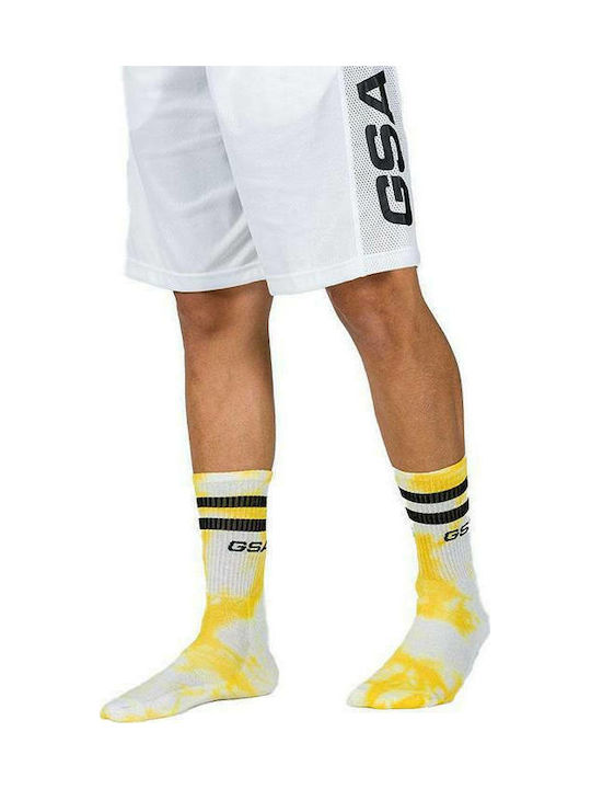 GSA Dye Tie Athletic Socks Yellow 1 Pair