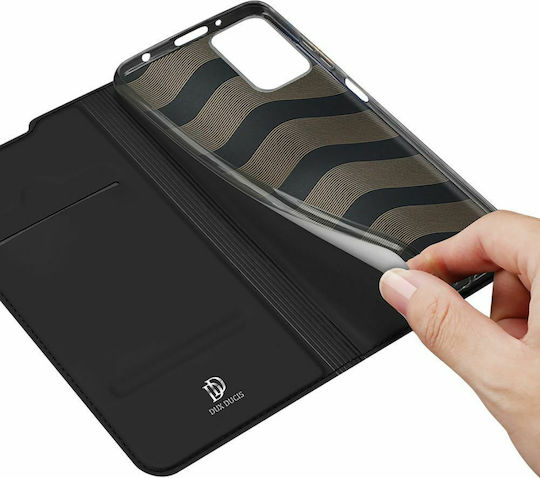 Dux Ducis Skin Pro Книга От Изкуствена Кожа Черен Redmi 10 / 10 2022