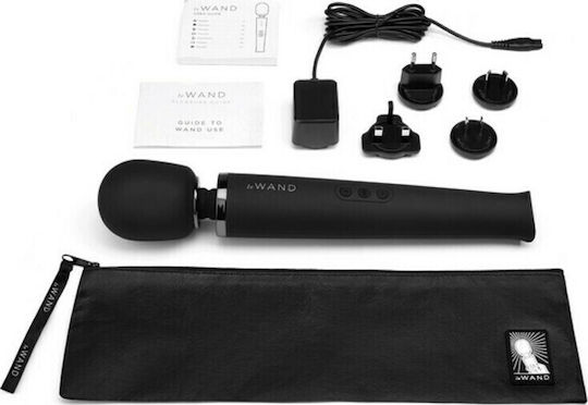 Le Wand Rechargeable Massager Vibrator Masaj 34cm Negru