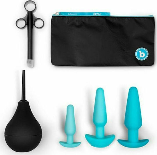b-Vibe Anal Training Kit & Education Set Anale Plugs Elektrische Gitarren Türkis