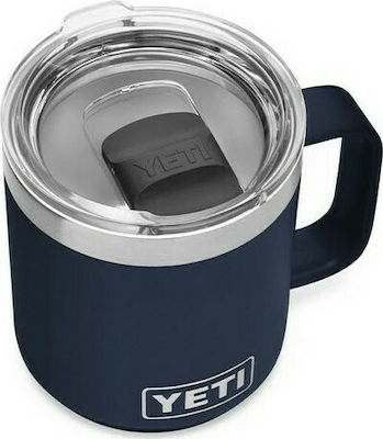 Yeti Rambler Mug MS Mug Thermos Stainless Steel 290ml Red with Mouthpiece and Handle