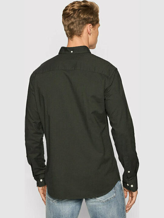 Long-sleeved Cotton Shirt Green