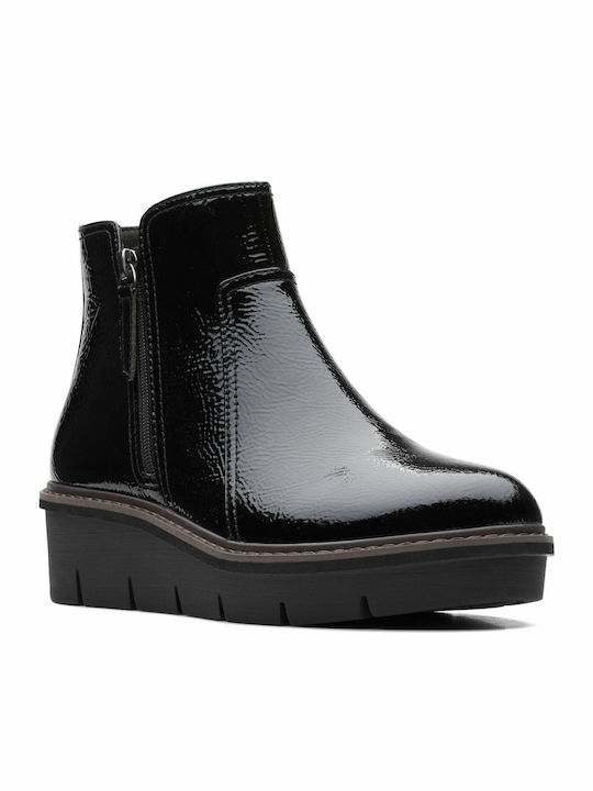 Airabell Leather Women's Ankle Boots Platform Black