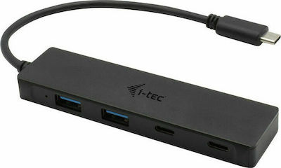 i-tec USB 3.0 Hub 4 Θυρών με σύνδεση USB-C