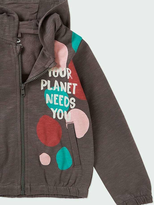 Polar Bluza și Hanorac Pentru Copii Cardigan Gri