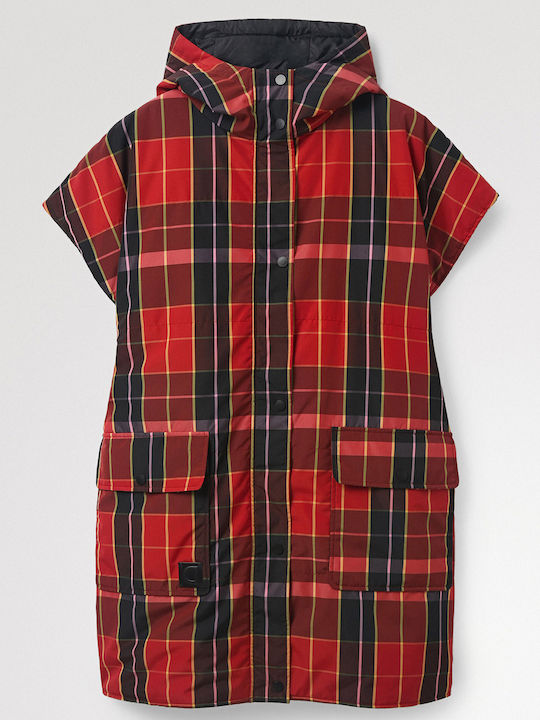 Rot Damen Poncho