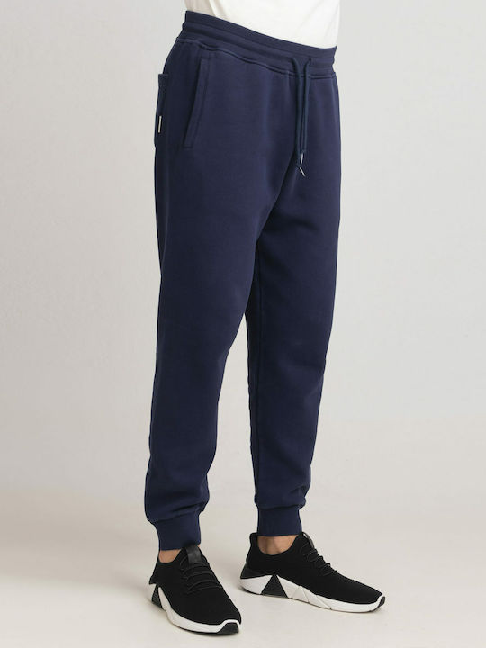 Sweatpants with Elastic Navy Blue