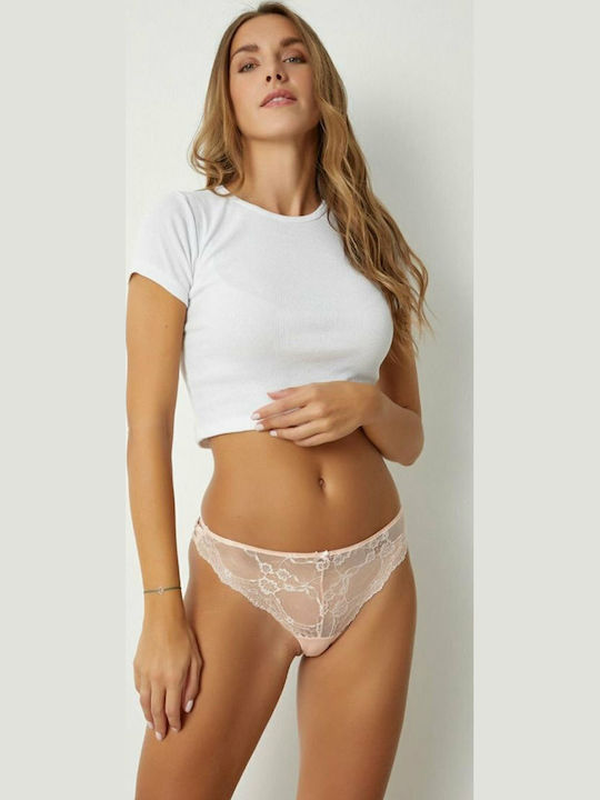 Elite Damen Zeichenfolge mit Spitze Rosa