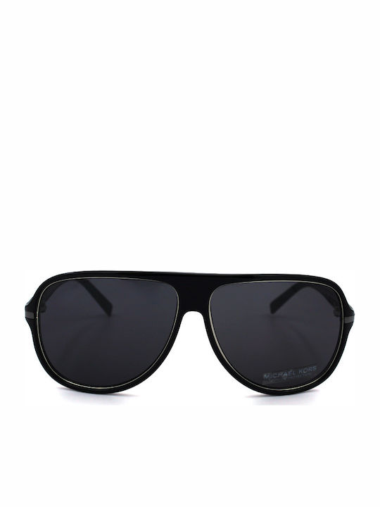 Michael Kors Unisex Sunglasses with Black Plastic Frame and Black Lens MKS201M 001