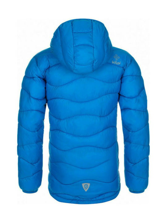 Kilpi Kids Quilted Jacket short Hooded Turquoise Rebeki