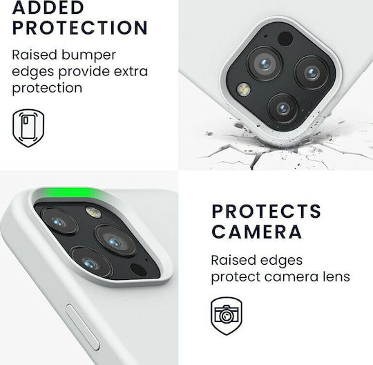 KWmobile Rubberized Back Cover Silicone White (iPhone 13 Pro Max)
