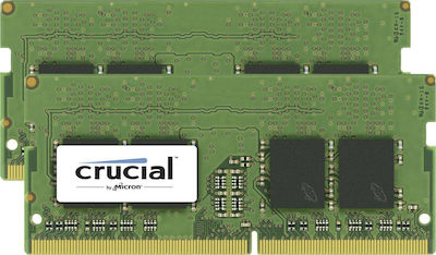 Crucial 16ГБ DDR4 RAM с 2 модула (2x8GB) и Скорост 2666 за Лаптоп
