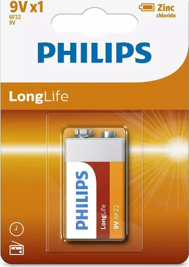 Philips LongLife Цинкови батерии Цинк 9V 1бр