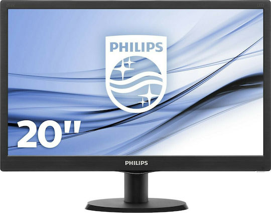 Philips 203V5LSB26 TN Monitor 19.5" 1600x900 cu Timp de Răspuns 5ms GTG