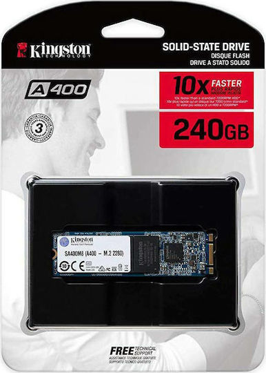 Kingston A400 SSD 240GB τύπου M.2 με σύνδεση SATA III SA400M8/240G