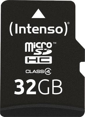 Intenso 3403480 microSDHC 32GB Clasa 4 Viteză implicită cu adaptor