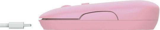 Trust Puck Rechargeable Kabellos Bluetooth Maus Rosa