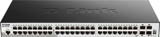 D-Link DGS-1510-52X Managed L3 Switch with 48 Gigabit (1Gbps) Ethernet Ports and 4 SFP Ports