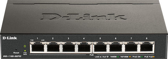 D-Link DGS-1100 V2 Managed L2 Switch με 8 Θύρες Gigabit (1Gbps) Ethernet