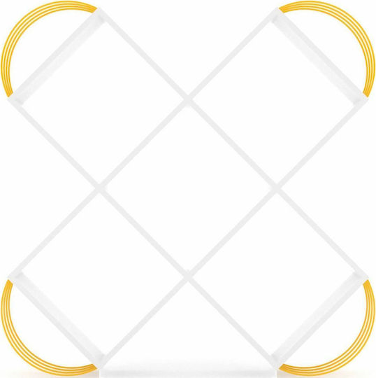 Βιβλιοθήκη Case Λευκή 120x25x120εκ.