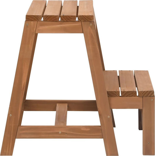 vidaXL Step Ladder Wooden 2 Steps 45cm