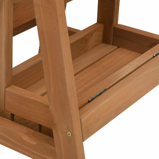 vidaXL Step Ladder Wooden 2 Steps 45cm
