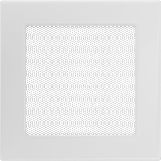 Kratki Τετράγωνη Περσίδα Τζακιού 17x17cm Λευκή
