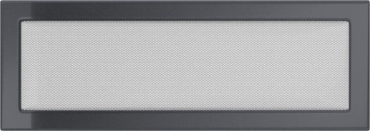 Kratki Ορθογώνια Περσίδα Τζακιού 49x17cm Γκρι