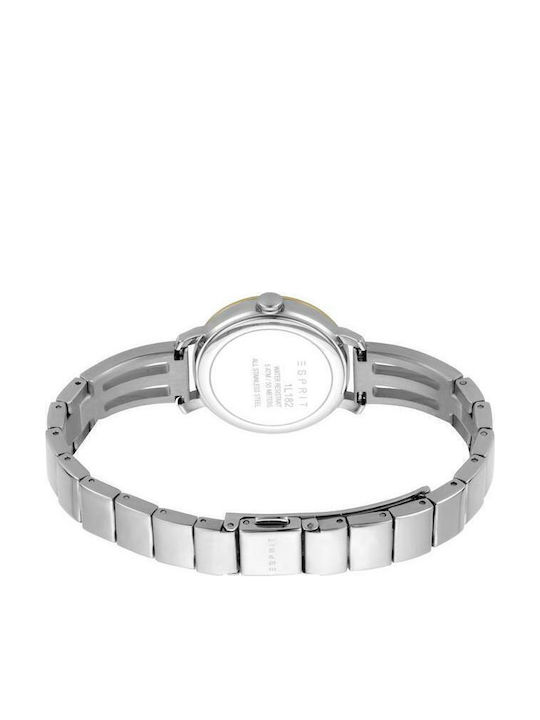 Esprit Lorella Γυναικείο Ρολόι 28mm Μπαταρίας με Ασημί Μεταλλικό Μπρασελέ