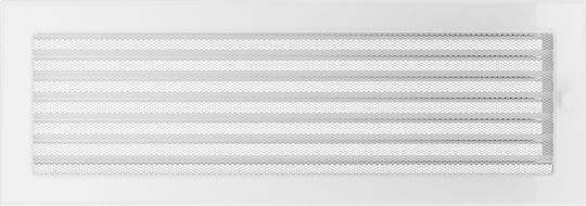 Kratki Ορθογώνια Περσίδα Τζακιού 49x17cm Λευκή