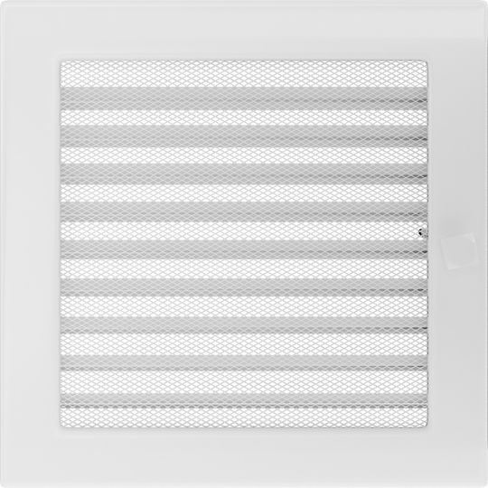 Kratki Τετράγωνη Περσίδα Τζακιού 22x22cm Λευκή