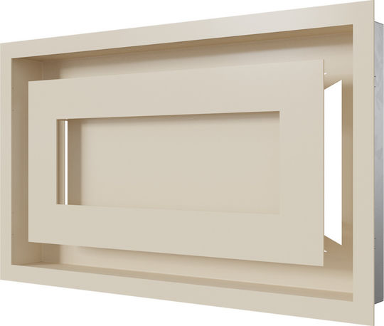 Kratki Ορθογώνια Περσίδα Τζακιού 37x22cm Μπεζ