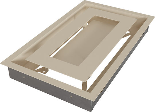 Kratki Ορθογώνια Περσίδα Τζακιού 37x22cm Μπεζ